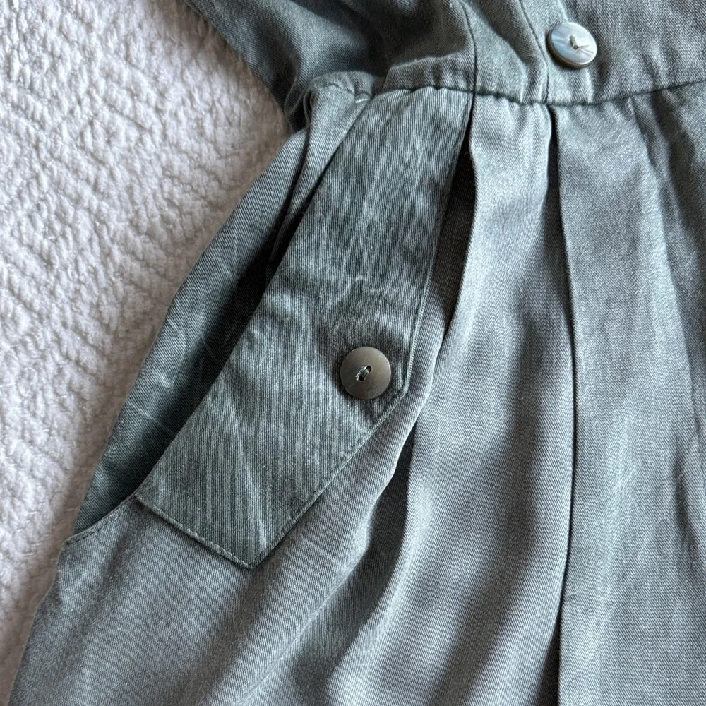 Vintage Rabbit Rabbit Rabbit Aqua Green Romper Size 6 - 100% Rayon - Picture 6 of 7